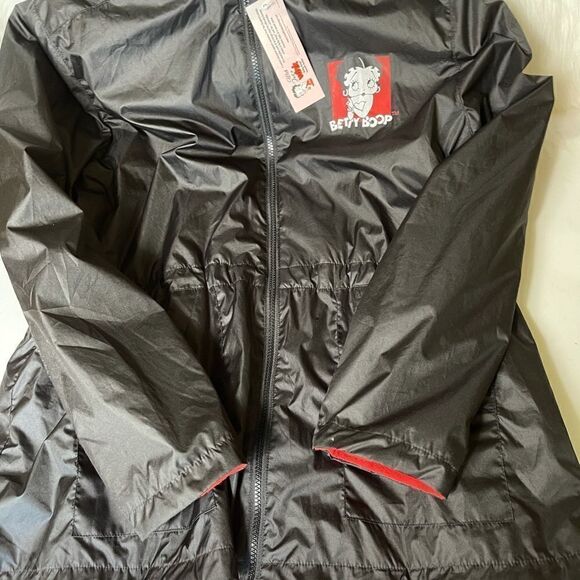 NWT The Bradford Exchange Betty Boop Black hooded Jacket SZLarge. - Picture 10 of 11